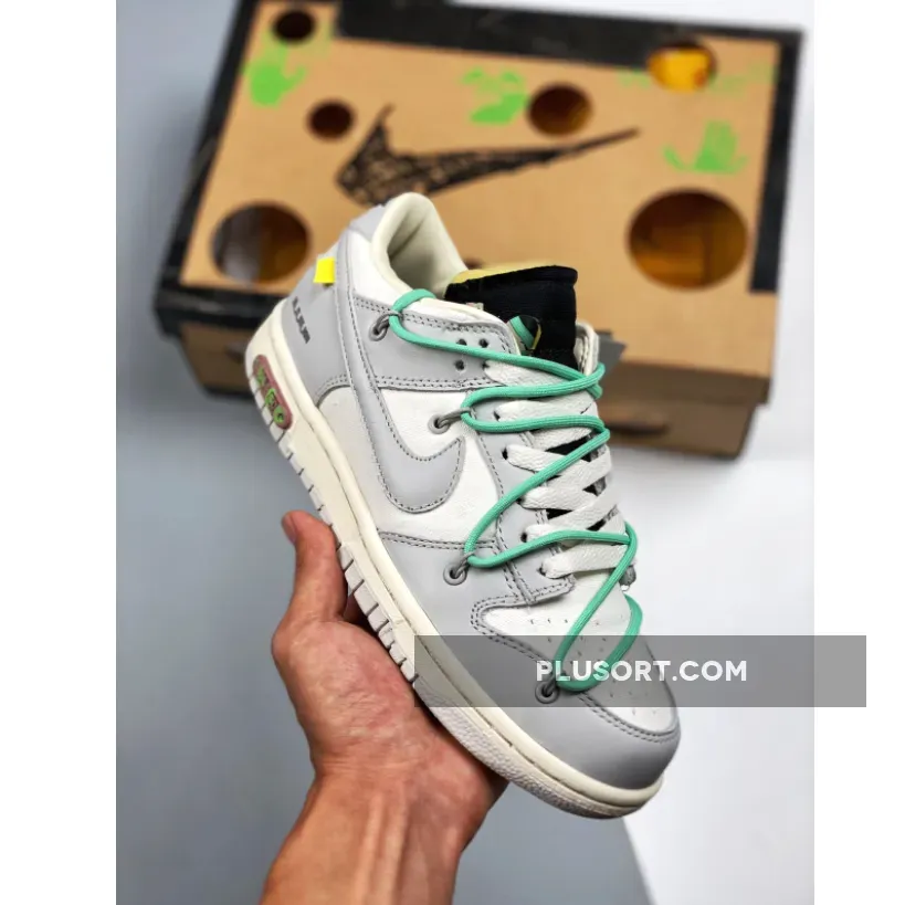 Off-White X Nike Dunk Low '04 Of 50' Sail Grey Black 1680505769 Online
