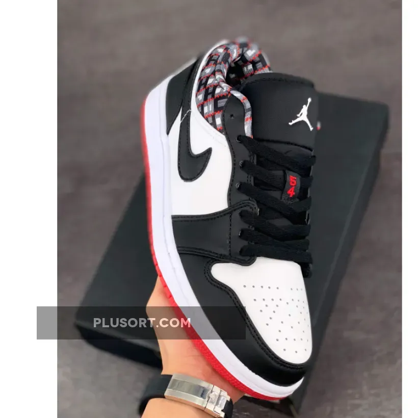 Air Jordan 1 Low 'Quai 54' Black White DM0095-106 #aj1 quai 54