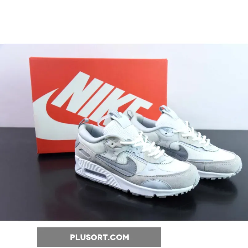 Nike Air Max 90 Futura Summit White Pure Platinum | NIKE AIR MAX 90 FUTURA SNEAKERS IN WHITE AND PINK