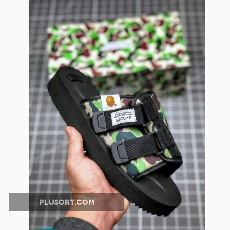 Suicoke x Bape ABC Kaw-Ape Black bape suicoke