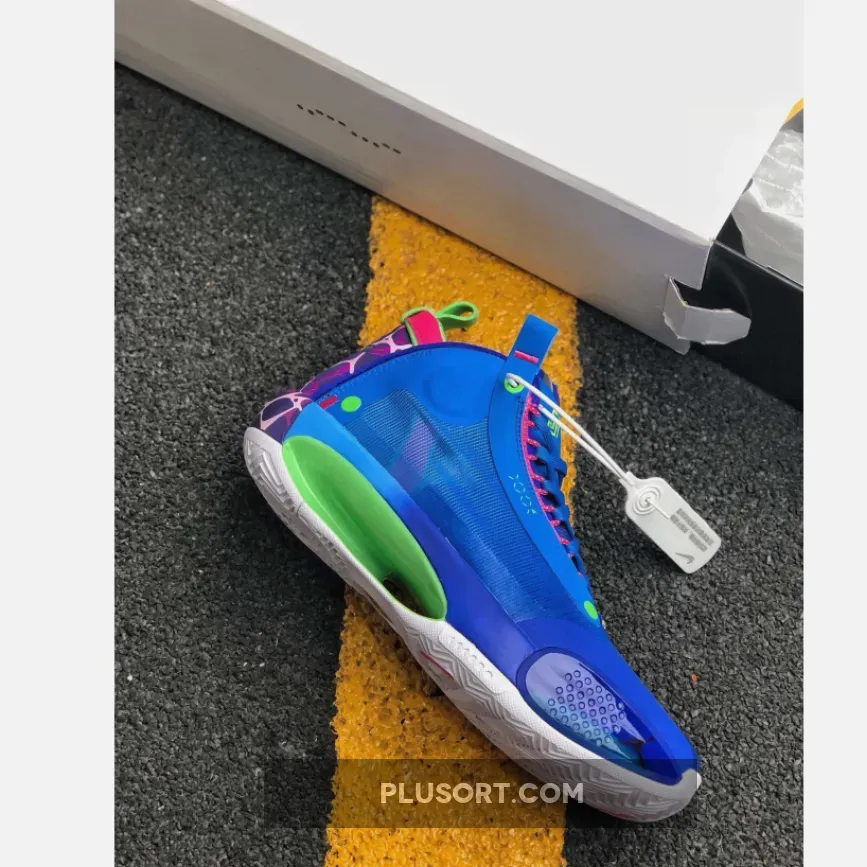 Jayson Tatum's Air Jordan 34 'Blue O' PE Online Sale