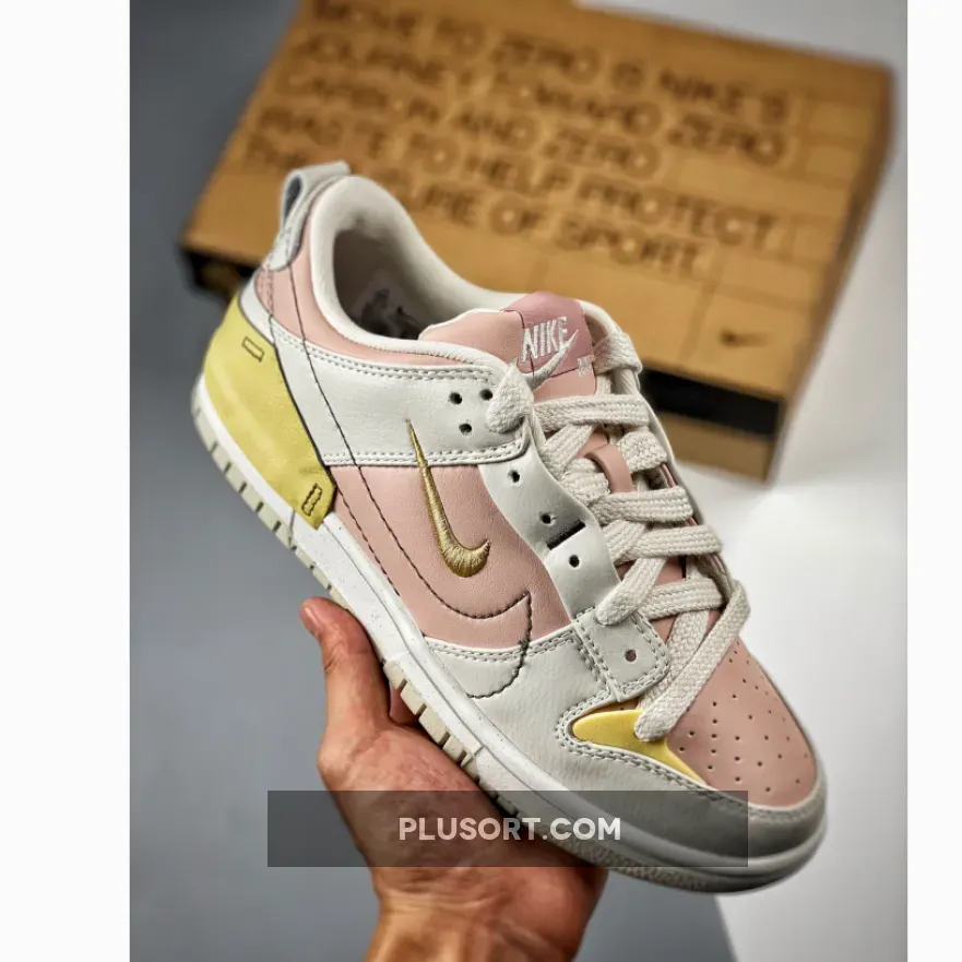 Nike Dunk Low Disrupt 2 Pink Oxford White/Pink/Yellow DV4024-001 / 4024 oxford street