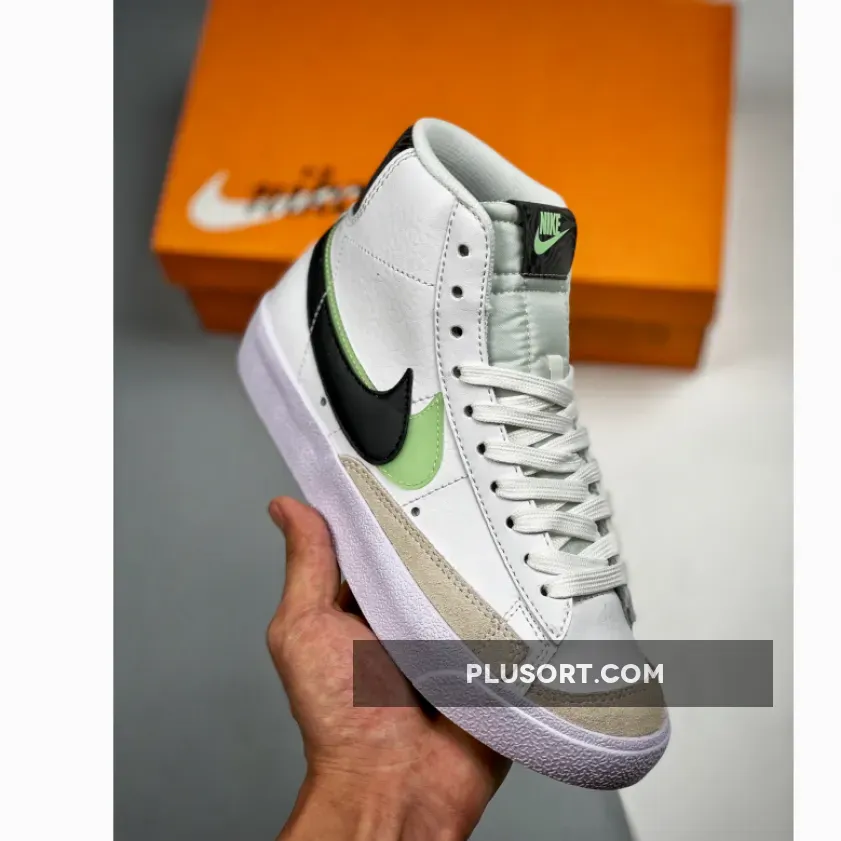 Nike Blazer Mid '77 SE 'Double Swoosh' White Vapor Green - nike blazer green swoosh