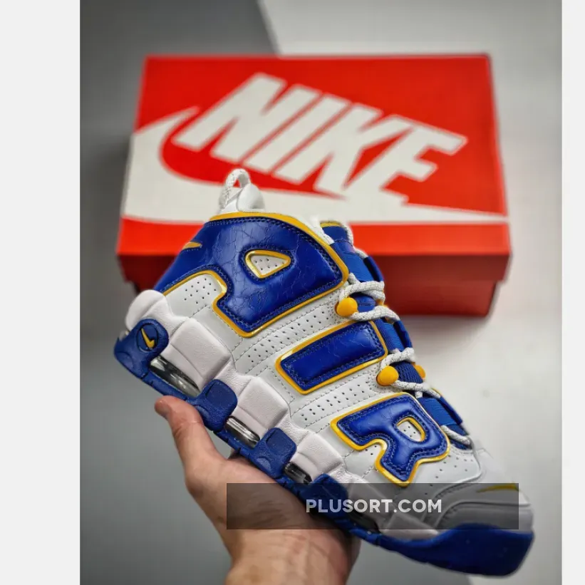 Nike Air More Uptempo Game Royal Yellow Ochre DZ2759-141 nike air more uptempo gs golden state warriors dz2759-141