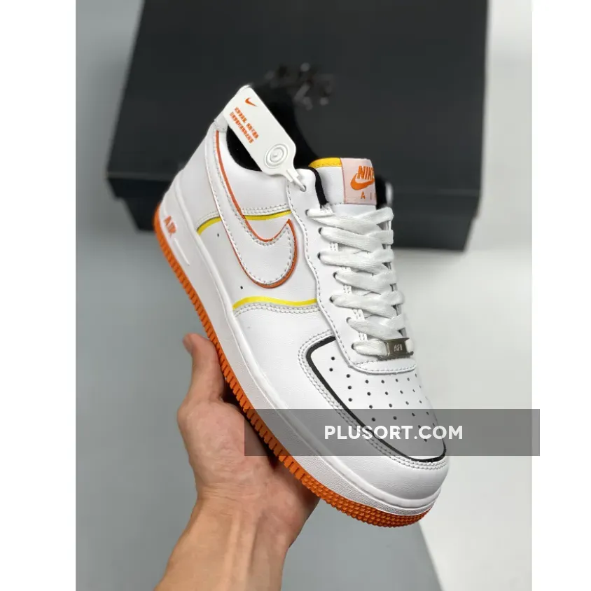 Nike Air Force 1 Low 'Diy' White Orange Yellow 1680504929 New Releases