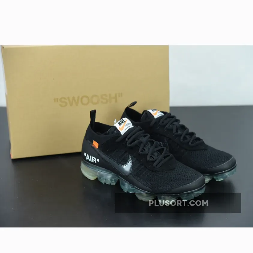 Nike Off-white X Air Vapormax 'Part 2' BLACK/CLEAR-TOTAL ORANGE