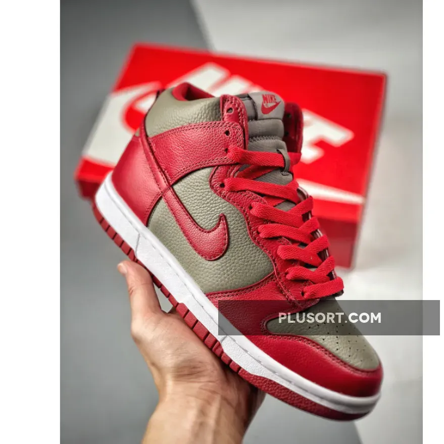Nike Dunk High 'UNLV' Soft Grey/University Red 850477-001 850477 001 New Releases
