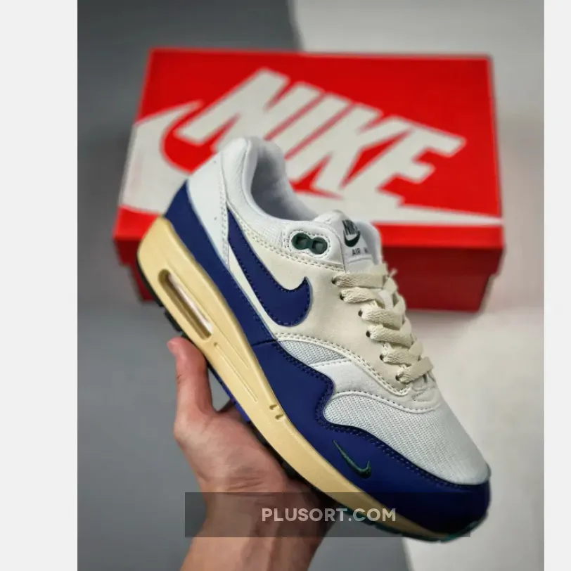 Jordan 1 Royal Blue Nike Air Max 1 'Athletic Dept.' White Deep Royal FQ8048-133