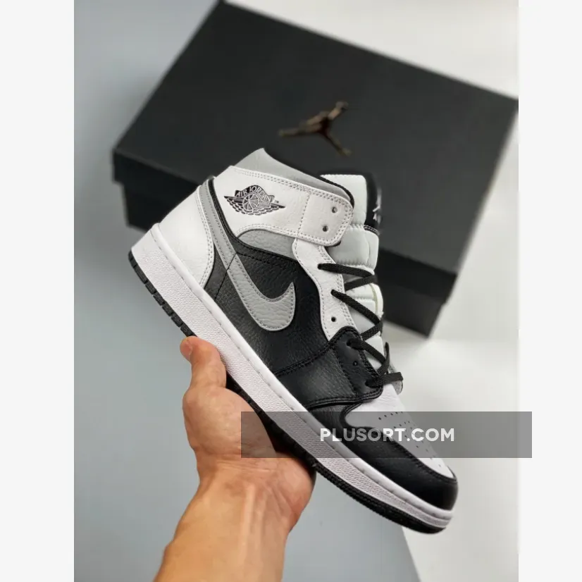 Air Jordan 1 Mid 'White Shadow' 554724-073 #jordan 1 smoke greys