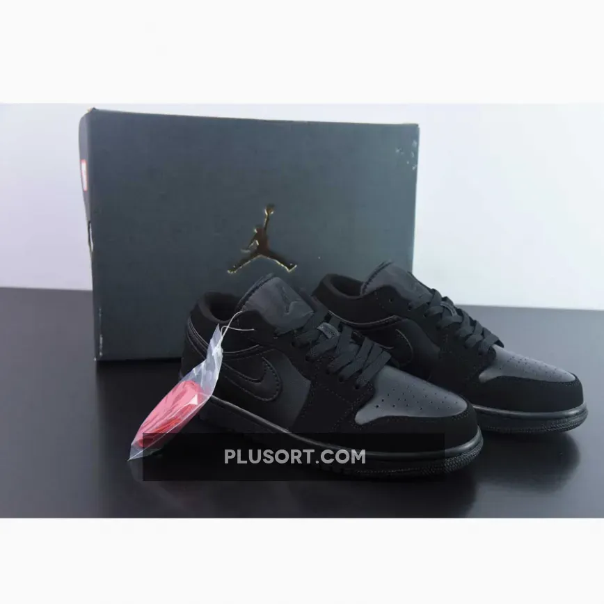 Air Jordan 1 Low Retro Triple Black Restock 553558-025