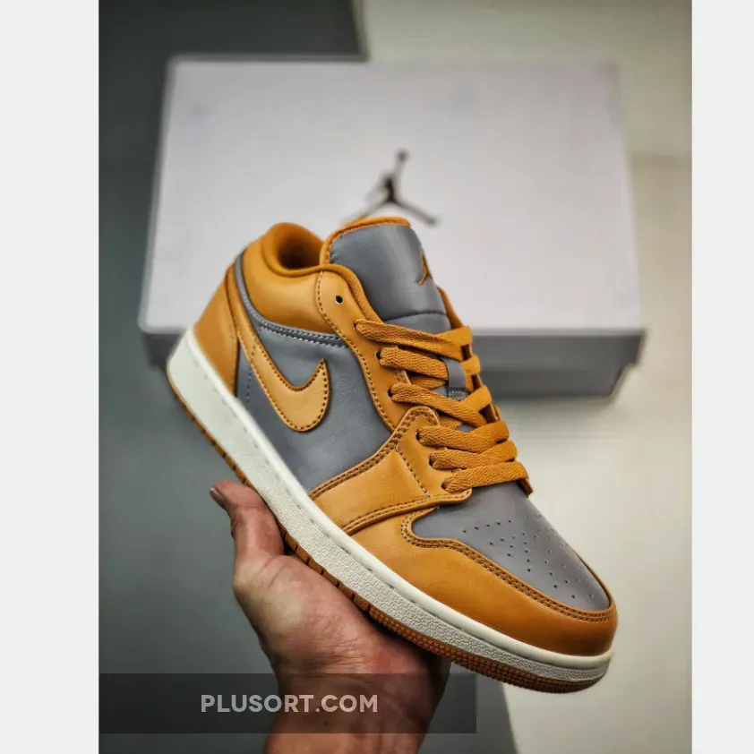 Air Jordan 1 Low Cement Grey/Chutney-Sail DC0774-020 #air jordan 1 low curry