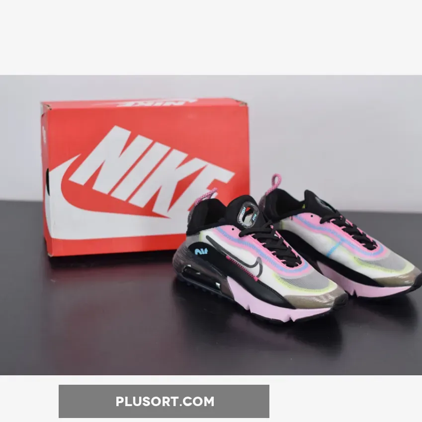 Ladies Nike Air Max 2090 White/Black-Pink Foam-Lotus Pink