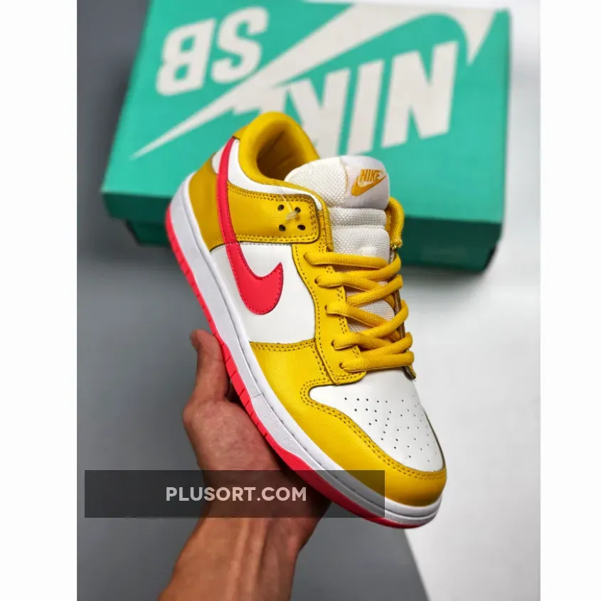 Nike Dunk Low White/Yellow-Red / red white yellow dunks
