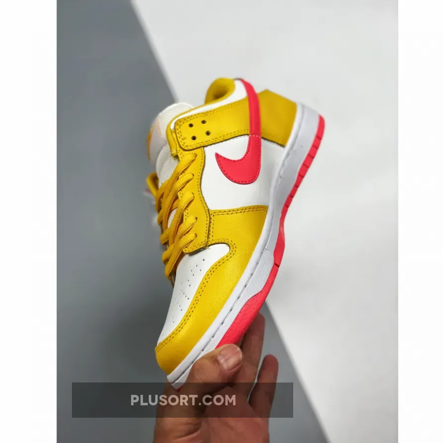 Nike Dunk Low White/Yellow-Red / red white yellow dunks
