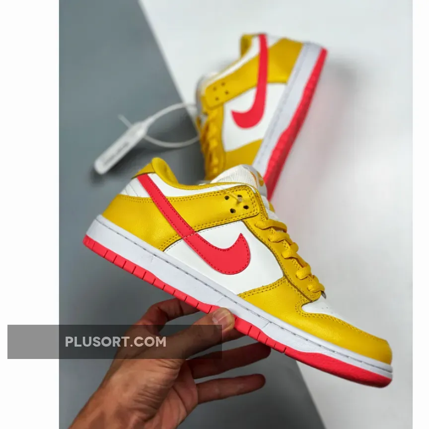 Nike Dunk Low White/Yellow-Red / red white yellow dunks