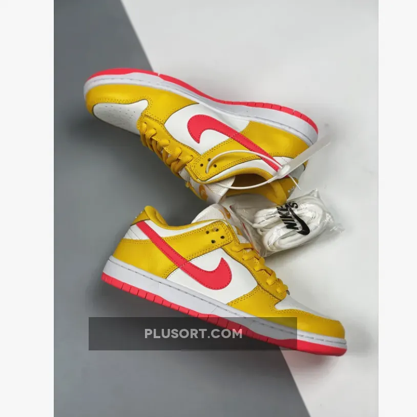 Nike Dunk Low White/Yellow-Red / red white yellow dunks