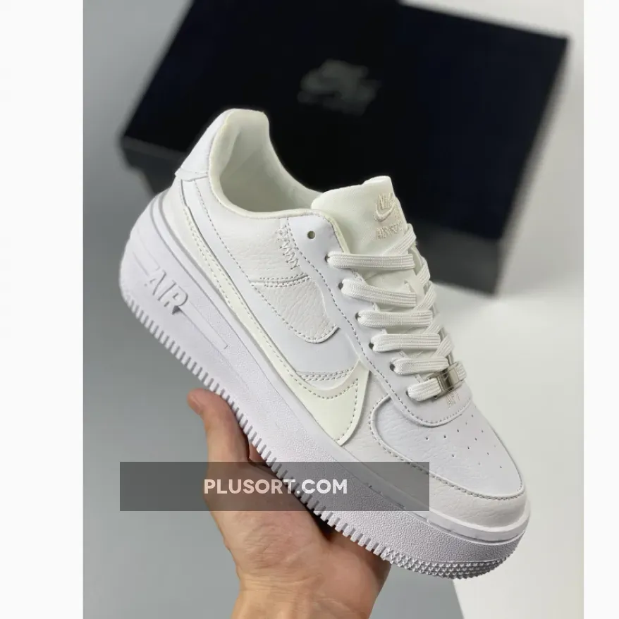 Nike Air Force 1 PLT.AF.ORM 'Triple-White' DJ9946-100 nike womens air force one plt.af.orm sneakers
