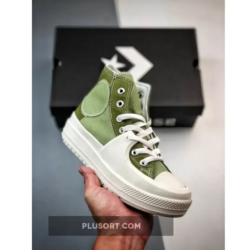 Converse Chuck Taylor All Star Construct Colorblock Alligator Green A03471C
