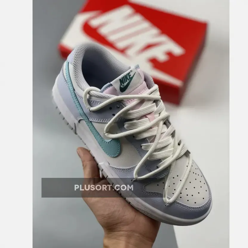 Nike Dunk Low Grey/Mineral Teal/Pink SN-849486881 Brand New