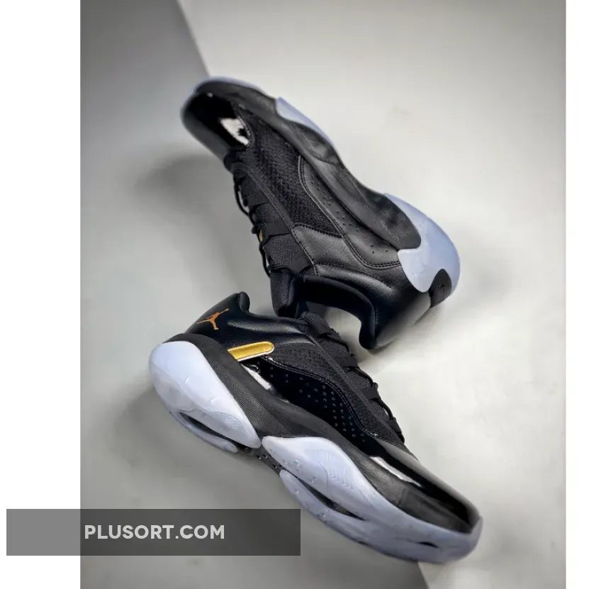 Air Jordan 11 CMFT Low Black/Metallic Gold - jordan 11 low black and gold