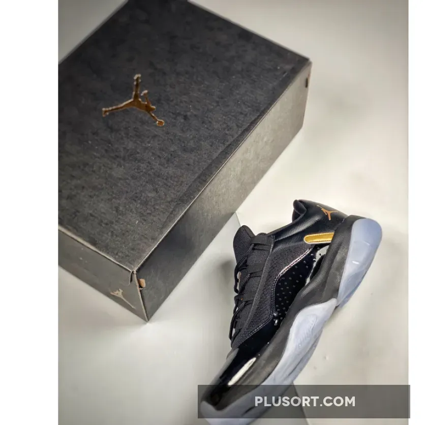 Air Jordan 11 CMFT Low Black/Metallic Gold - jordan 11 low black and gold
