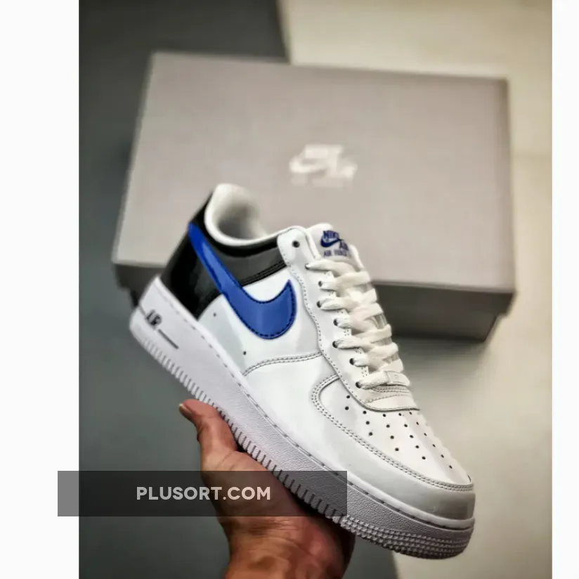 Nike Air Force 1 Low White Blue Black Patent DQ7570-400 To Buy