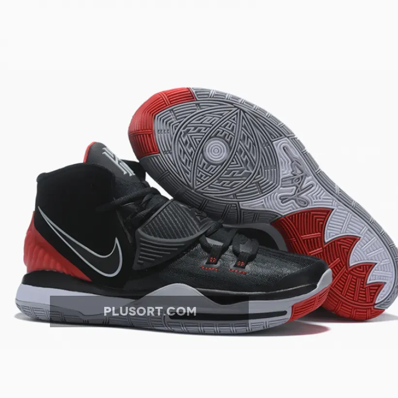 Nike Kyrie 6 ‘Bred’ Black/Cement Grey/University Red-White
