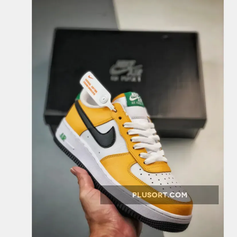 Nike Air Force 1 Low GS Oakland Athletics Pink And Orange Air Force 1 FN8008-700