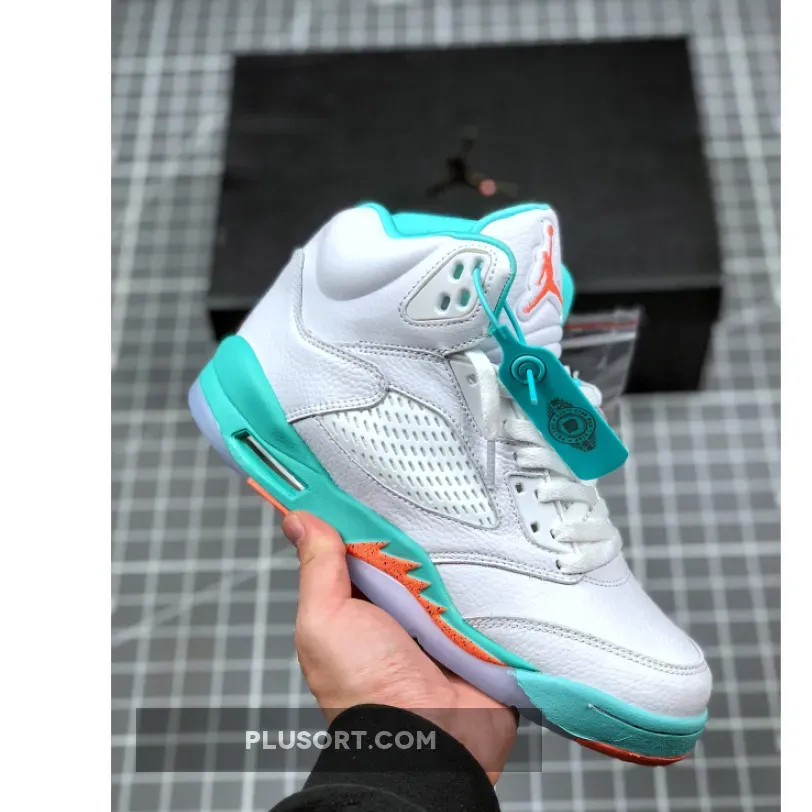 Air Jordan 5 Crimson Pule/Light Aqua-Black retro 5 light aqua