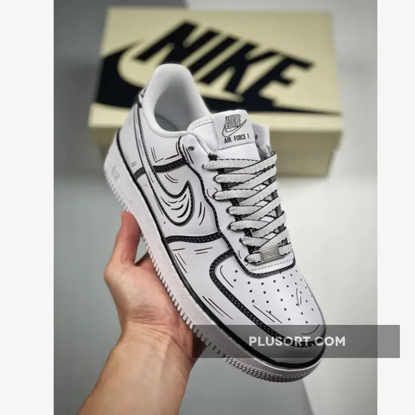 Nike Air Force 1 '07 Low 'Hand Drawn' White 1680504449 Brand New