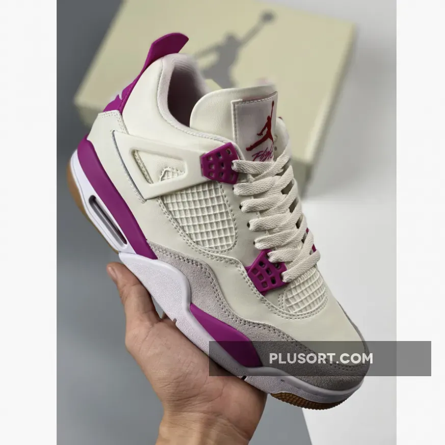 Nike SB X Air Jordan 4 Retro White Purple 2023 List! 1681733810 Free Delivery