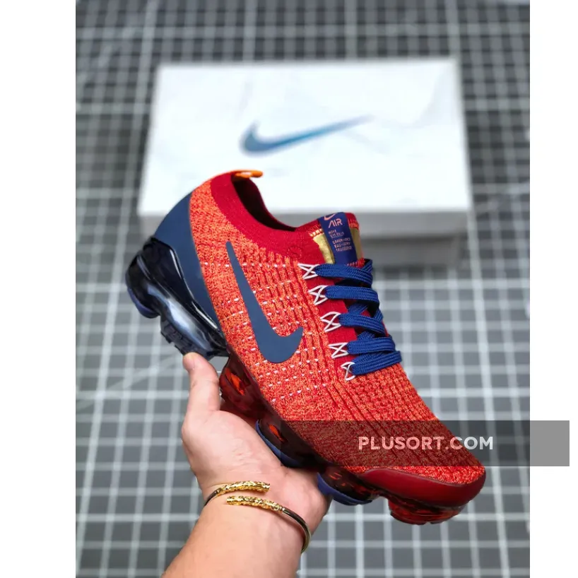 Nike Air VaporMax 3.0 Noble Red/Blue Void-Light Armory Blue - red and blue vapormax