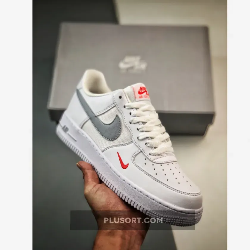 Nike Air Force 1 Low 'White/Red/Grey' FD9772-100 - nike burberry air force 1