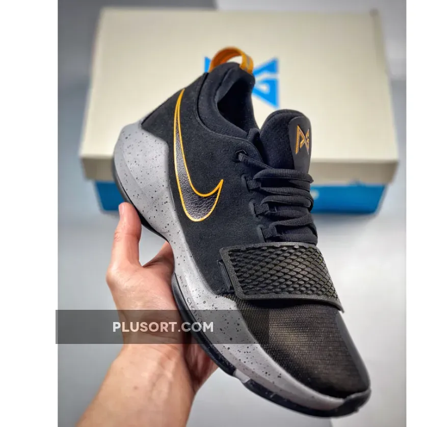 Nike PG 1 Black/University Gold-Wolf Grey 878628-006 #pg 5 grey