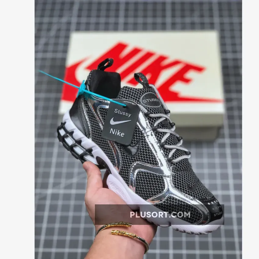 Stussy X Nike Air Zoom Spiridon Cage 2 Pure Platinum CU1854-001 Online Sale