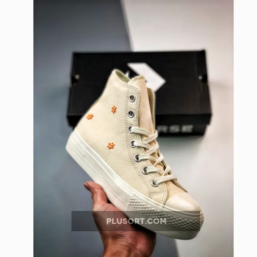 Converse Chuck Taylor Lift High Ivory Peach - how high ivory
