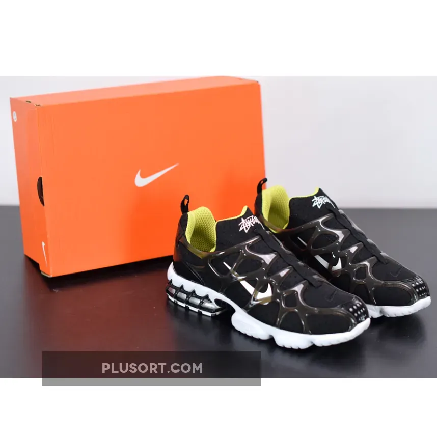 Stüssy X Nike Air Zoom Spiridon KK Black CJ9918-001 Restock