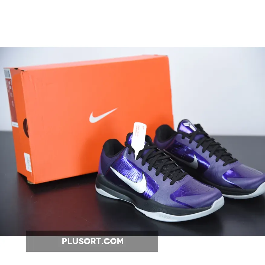 Nike Zoom Kobe 5 Ink/Metallic Silver-Black-Ice 386429-500