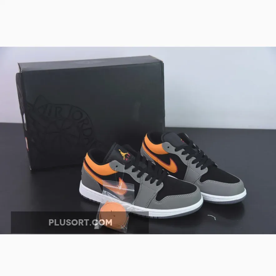 Air Jordan 1 Low Black Grey Orange