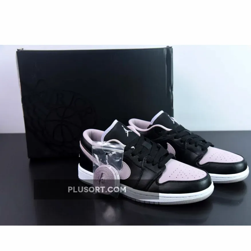 Air Jordan 1 Low Black/Iced Lilac-White