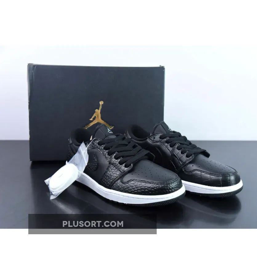 Air Jordan 1 Low Golf ‘Black Croc’