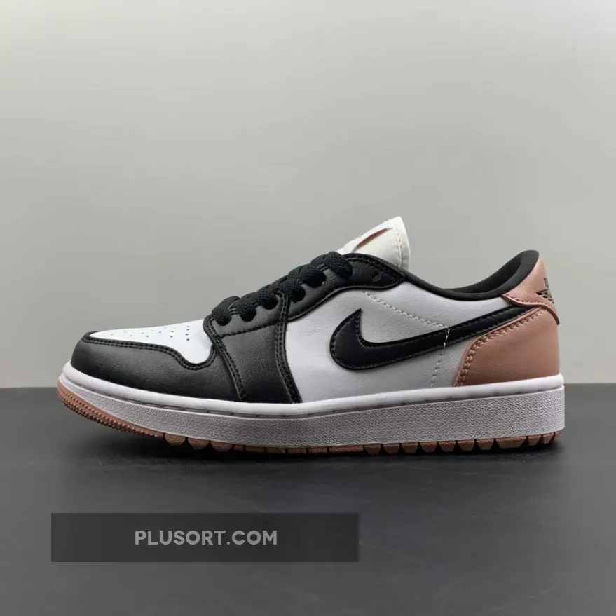 Air Jordan 1 Low Golf White/Black-Rust Pink