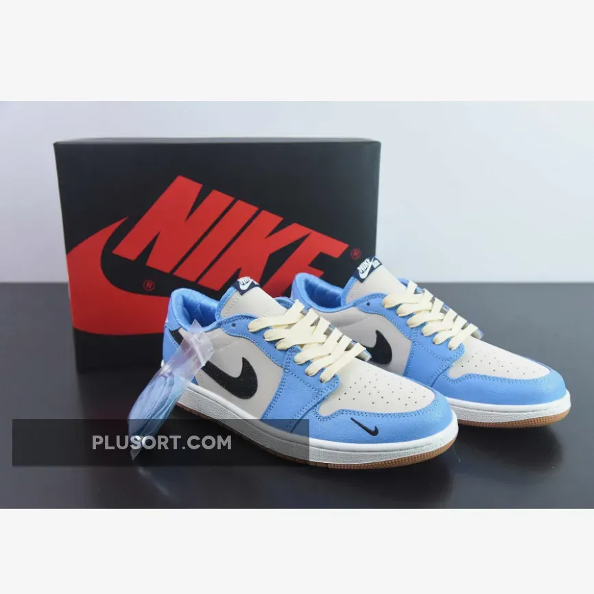 Air Jordan 1 Low OG "UNC" PE White Blue