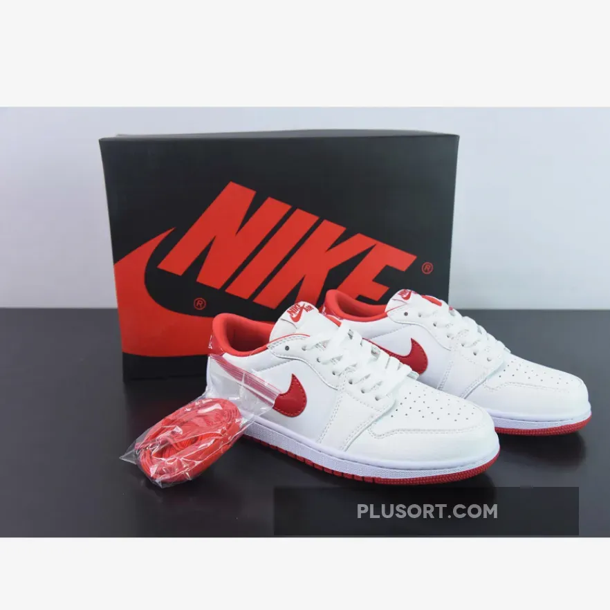Air Jordan 1 Low OG White/University Red