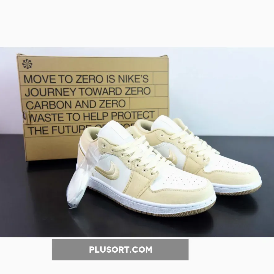 Air Jordan 1 Low SE "Canvas" White/Tan