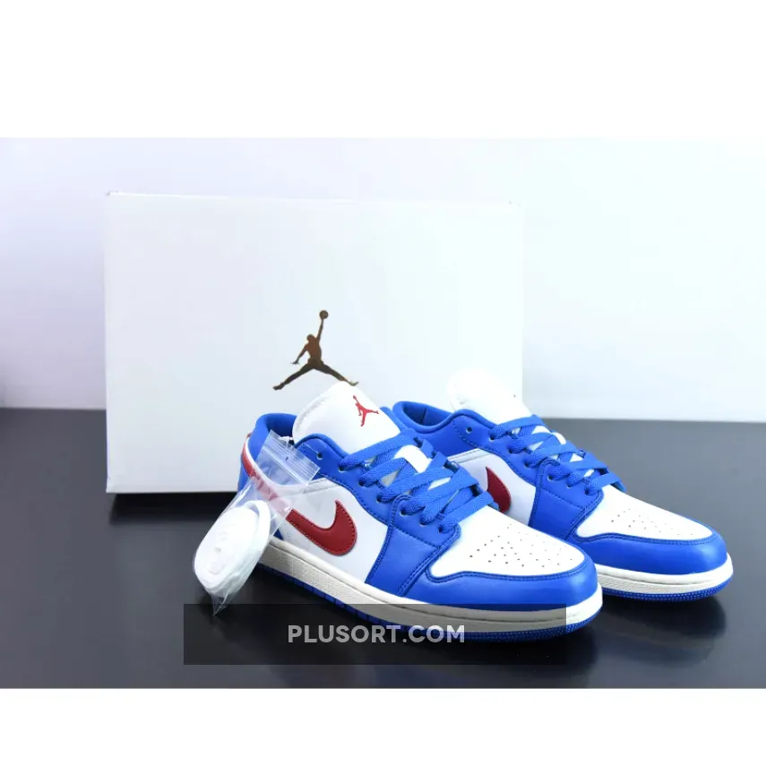 Air Jordan 1 Low Sport Blue/Gym Red-White