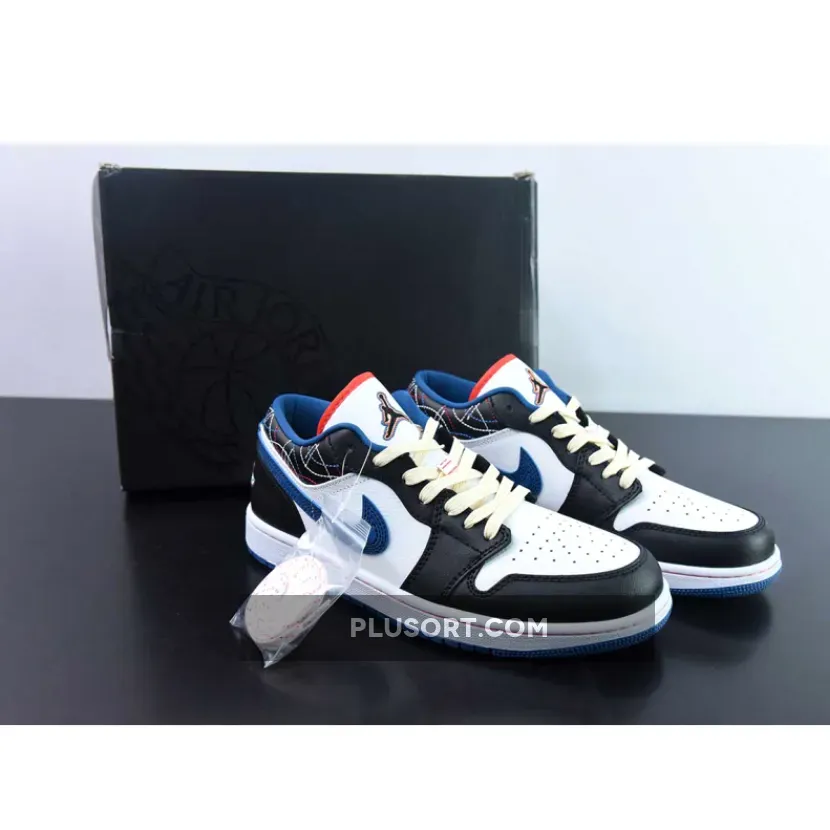 Air Jordan 1 Low White Industrial Blue