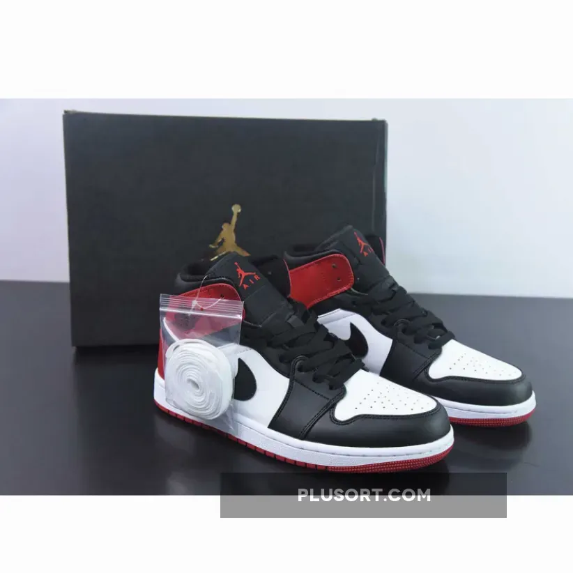 Air Jordan 1 Mid ‘Old Love’ White/Black-Varsity Red