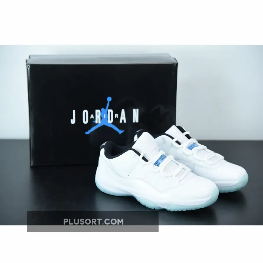 Air Jordan 11 Low White/Black-Legend Blue