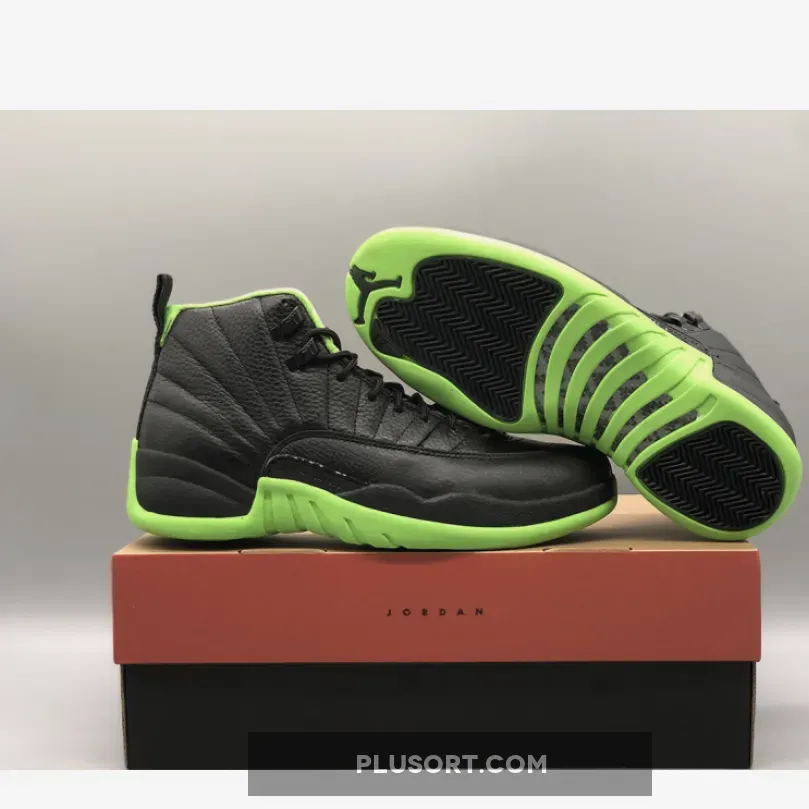 Air Jordan 12 "28 Days of Flight" Black/Neon Green